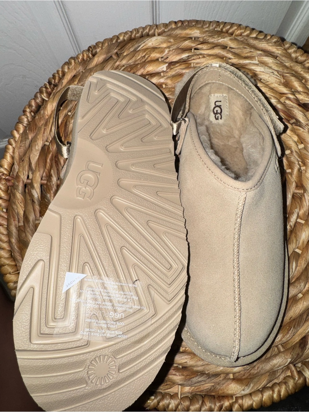 UGG Men's Slip-On Clog in Tan Suede - Picture 3 of 5